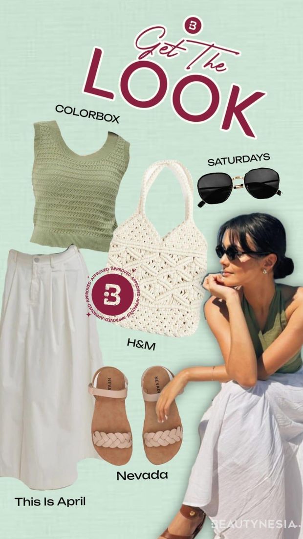 Get The Look: Inspirasi Outfit ke Pantai ala Amanda Rawles