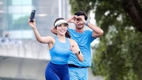 27 Menit Gisel dan Cinta Brian Lari Bareng Rayakan Ultah