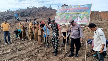 Dukung Ketahanan Pangan, Polres Kuansing Tanam Jagung di 3 Desa