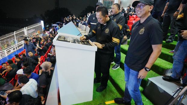 Presmian Bhayangkara Presisi Lampung FC dan Stadion Sumpah Pemuda