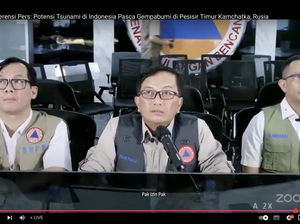 BNPB Imbau Warga di 6 Wilayah Jauhi Pantai 2 Jam Sebelum Estimasi Tsunami