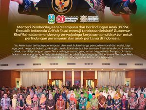 Komitmen Lindungi Perempuan dan Anak, Khofifah Diapresiasi Menteri PPPA