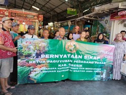 Pedagang Gresik Serukan Jaga Kamtibmas Demi Ekonomi Jatim