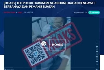 Isu Teh Pucuk Harum Mengandung Pengawet &amp; Pemanis Buatan, Komdigi: Hoax