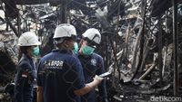 Tim Labfor Selidiki Kebakaran Pasar Taman Puring
