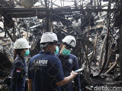 Tim Labfor Selidiki Kebakaran Pasar Taman Puring
