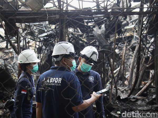 Tim Labfor Selidiki Kebakaran Pasar Taman Puring
