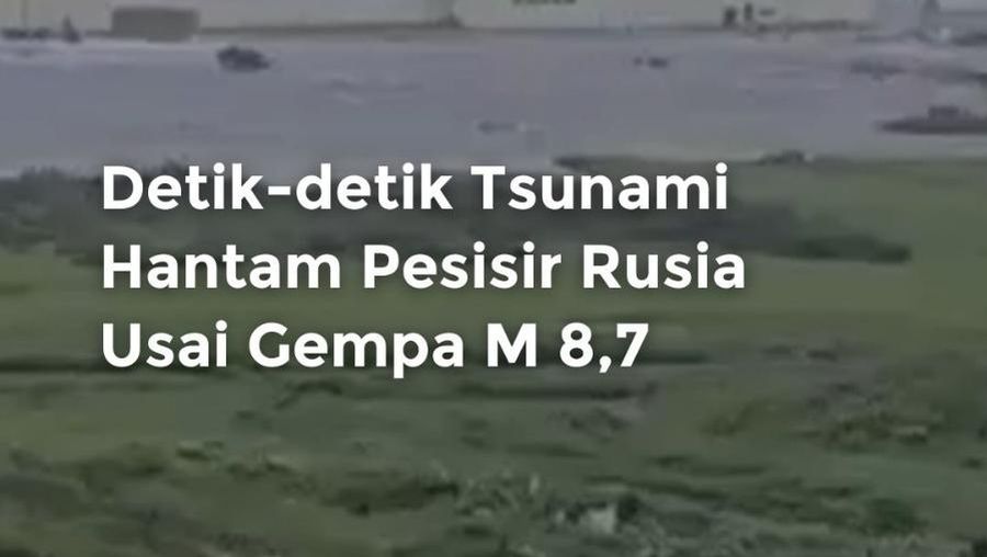 Video: Detik-detik Tsunami Hantam Pesisir Rusia