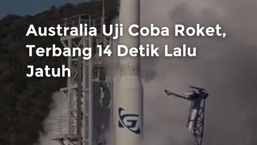 Video: Australia Uji Coba Roket, Terbang 14 Detik Lalu Jatuh