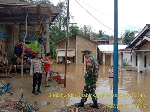 Banjir di OKU Imbas Hujan-Luapan Sungai Ogan, Puluhan KK Terdampak