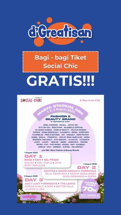 dGreatisan: Bagi-bagi Tiket Social Chic