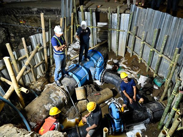 Potret Progres Proyek Koneksi Jaringan Pipa PDAM Makassar di Pabaeng-Baeng