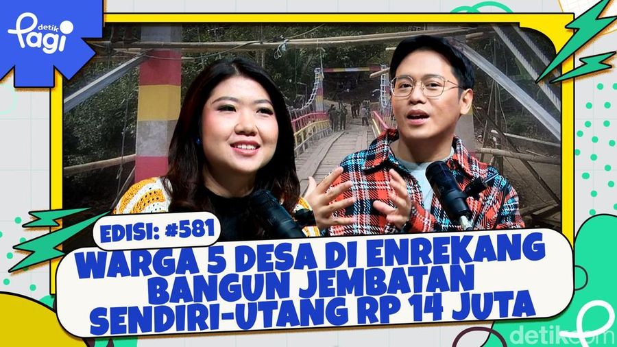 Video: Warga 5 Desa di Enrekang Bangun Jembatan Sendiri-Utang Rp 14 Juta