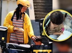 Miris! Perjuangan Ibu Pengantar Makanan Kerja Sambil Bawa Anak Sakit