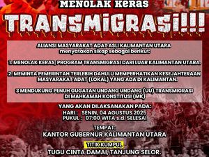 Masyarakat Adat Kaltara Akan Aksi Tolak Transmigrasi: Tak Ditunggangi Politik