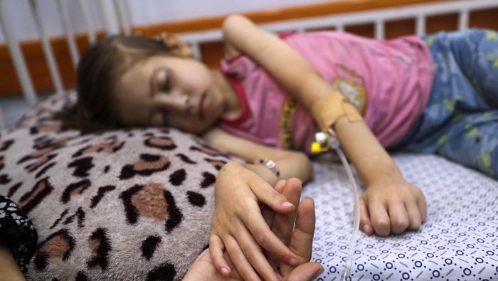 Tragis, Anak-Anak Gaza Terlalu Lapar untuk Menangis