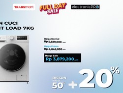 Mesin Cuci Front Load 7KG Hanya Rp 3 Jutaan di Transmart Full Day Sale
