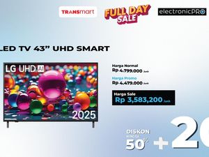 Harga Spesial untuk LED TV 43 UHD Smart di Transmart Full Day Sale Harga Spesial untuk LED TV 43 UHD Smart di Transmart Full Day Sale