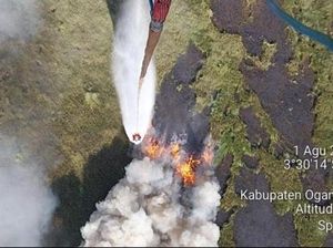 Helikopter Patroli Udara Temukan Lahan Terbakar di 5 Daerah Sumsel Helikopter Patroli Udara Temukan Lahan Terbakar di 5 Daerah Sumsel