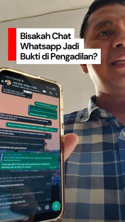 Video: Apakah Chat WhatsApp Bisa Dijadikan Barang Bukti di Pengadilan?