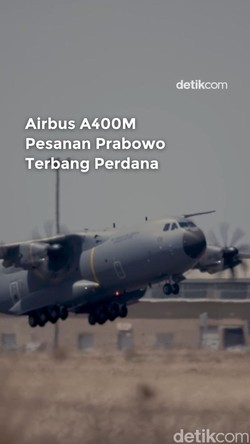 Video A400M Pesanan Prabowo Terbang Perdana