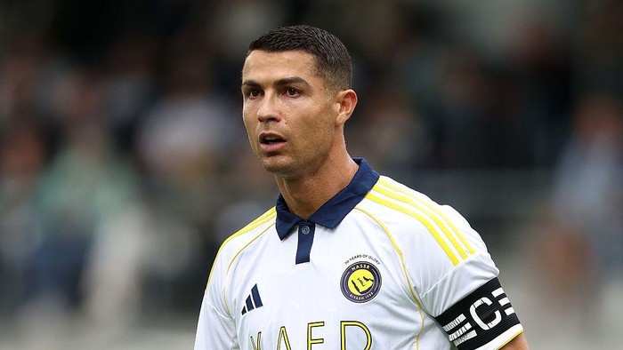 GRODIG, AUSTRIA - JULY 30: Cristiano Ronaldo of Al-Nassr during the pre season match between Al-Nassr v FC Toulouse at MGG Arena on July 30, 2025 in Grodig, Austria. (Photo by Crystal Pix/MB Media/Getty Images)