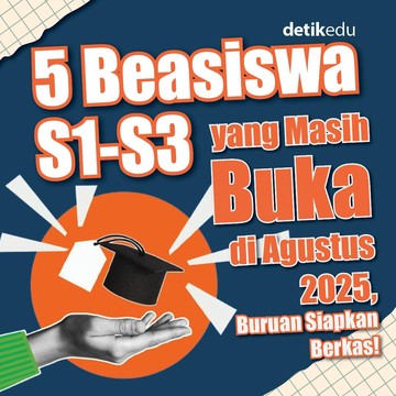 Infografis: 5 Beasiswa S1-S3 yang Masih Buka Agustus 2025