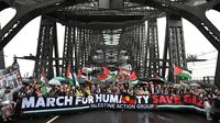 Jembatan Sydney Dikuasai Aksi Pro Palestina Terbesar Australia
