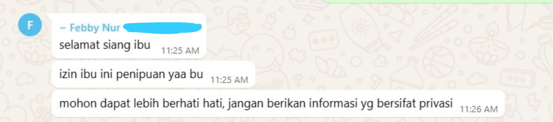 Modus penipuan