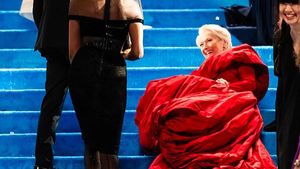 Foto: Momen Meryl Streep Terpeleset saat Syuting Devil Wears Prada 2