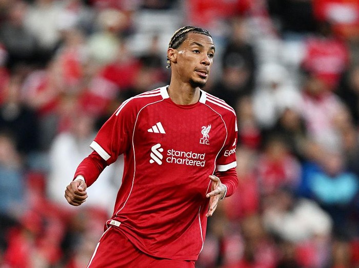 LIVERPOOL, ENGLAND - AUGUST 04: (THE SUN OUT, THE SUN ON SUNDAY OUT) Hugo Ekitike of Liverpool looks on during the second pre-season friendly match between Liverpool and Athletic Club Bilbao at Anfield on August 04, 2025 in Liverpool, England. (Photo by Liverpool FC/Liverpool FC via Getty Images)