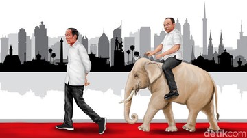 Projo di Persimpangan Jalan PSI-Gerindra