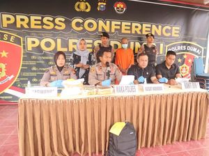 Polres Dumai Tangkap Kurir Narkoba di Hotel, Sabu 3 Kg Disita