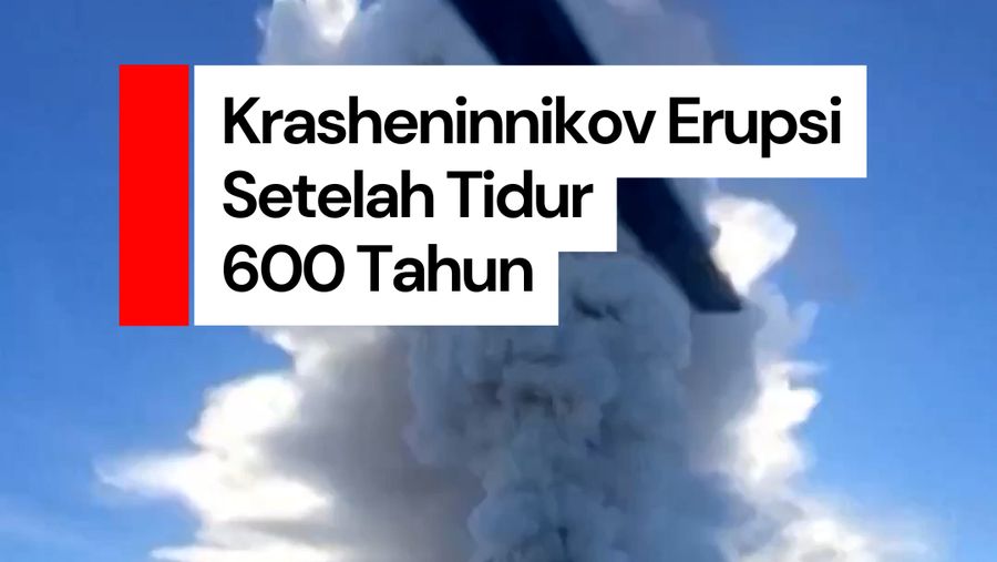 Video Gunung Berapi Krasheninnikov Meletus Setelah Tertidur 600 Tahun
