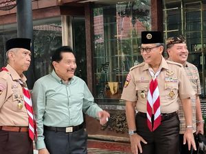 Hendropriyono Diskusi dengan Buwas soal Tantangan Pramuka bagi Gen Z Hendropriyono Diskusi dengan Buwas soal Tantangan Pramuka bagi Gen Z