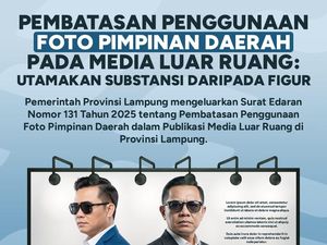 Pemprov Lampung Larang Pasang Foto Gubernur di Baliho, Videotron-Billboard Pemprov Lampung Larang Pasang Foto Gubernur di Baliho, Videotron-Billboard