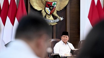 Prabowo Bantah Isu Jauh dari Jokowi-SBY di Hadapan Menteri