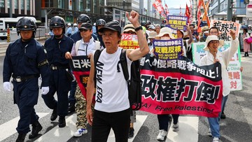 Ribuan Warga Jepang Turun ke Jalan Peringati 80 Tahun Bom Hiroshima