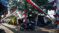 Kain Merah Putih Membentang 1 Km di Gang Sempit Bekasi