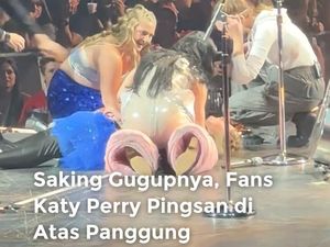 Video: Saking Gugupnya, Fan Katy Perry Pingsan di Atas Panggung Video: Saking Gugupnya, Fan Katy Perry Pingsan di Atas Panggung
