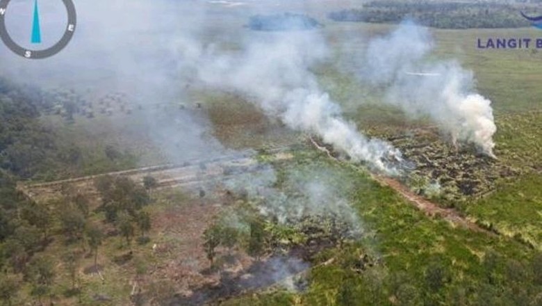 4 Daerah di Sumsel Terpantau Terjadi Karhutla, Water Bombing Dikerahkan