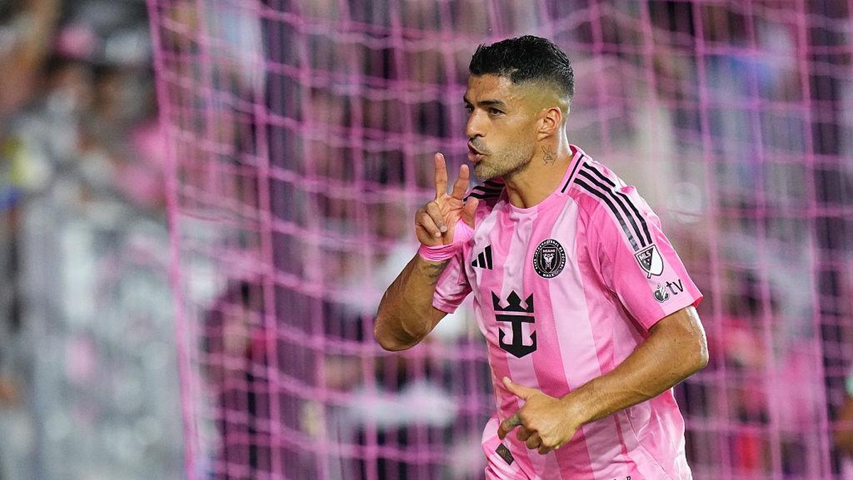 Luis Suarez mencetak satu gol dan dua asis dalam laga melawan Pumas UNAM. Foto: MLS via Getty Images/Rich Storry - Leagues Cup