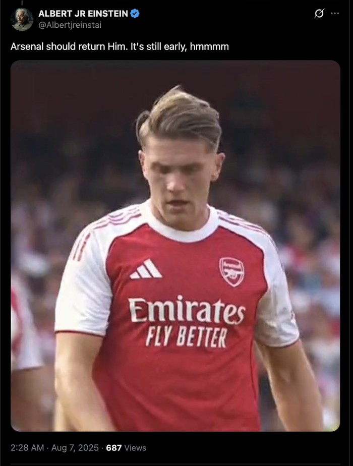 Meme Gyokeres Arsenal Meme Gyokeres usai Arsenal kalah di pramusim