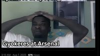 Meme Kocak Gyokeres 002 usai Arsenal Dikalahkan Villarreal