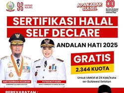 Pemprov Sulsel Siapkan Sertifikasi Halal Gratis untuk 2.344 Pelaku UMKM
