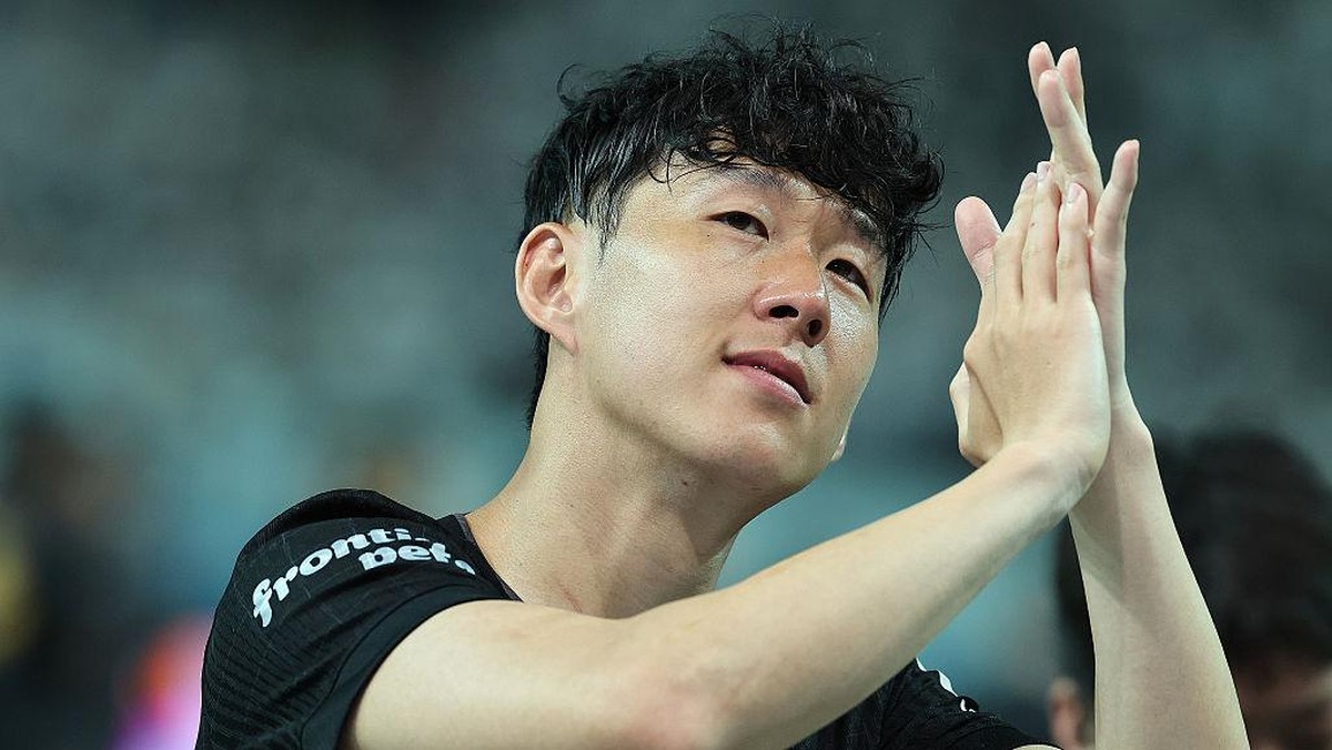 Son Heung-min berlinang air mata saat ucapkan salam perpisahan (Getty Images/Han Myung-Gu)