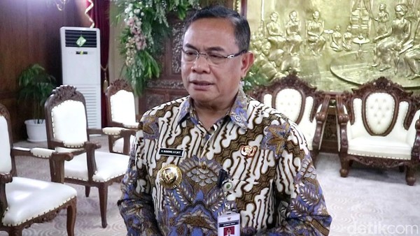 Viral di Pati Bupati Pati Sudewo saat ditemui di Pendopo Kabupaten Pati, Kamis (7/8/2025).