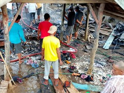 Rumah Warga di OKU Selatan Ludes Terbakar, Diduga Korsleting Listrik