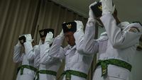 76 Anggota Paskibraka Nasional Siapkan Diri Jelang HUT RI
