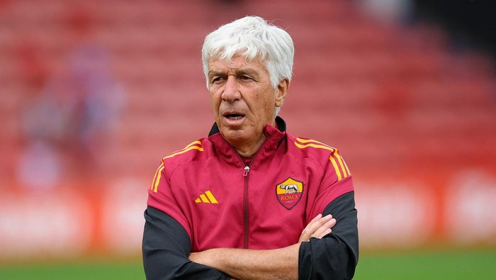 Soccer Football - Friendly - Aston Villa v AS Roma - Pallet-Track Bescot Stadium, Walsall, Britain - August 6, 2025 AS Roma coach Gian Piero Gasperini before the match Action Images via Reuters/Andrew Boyers
